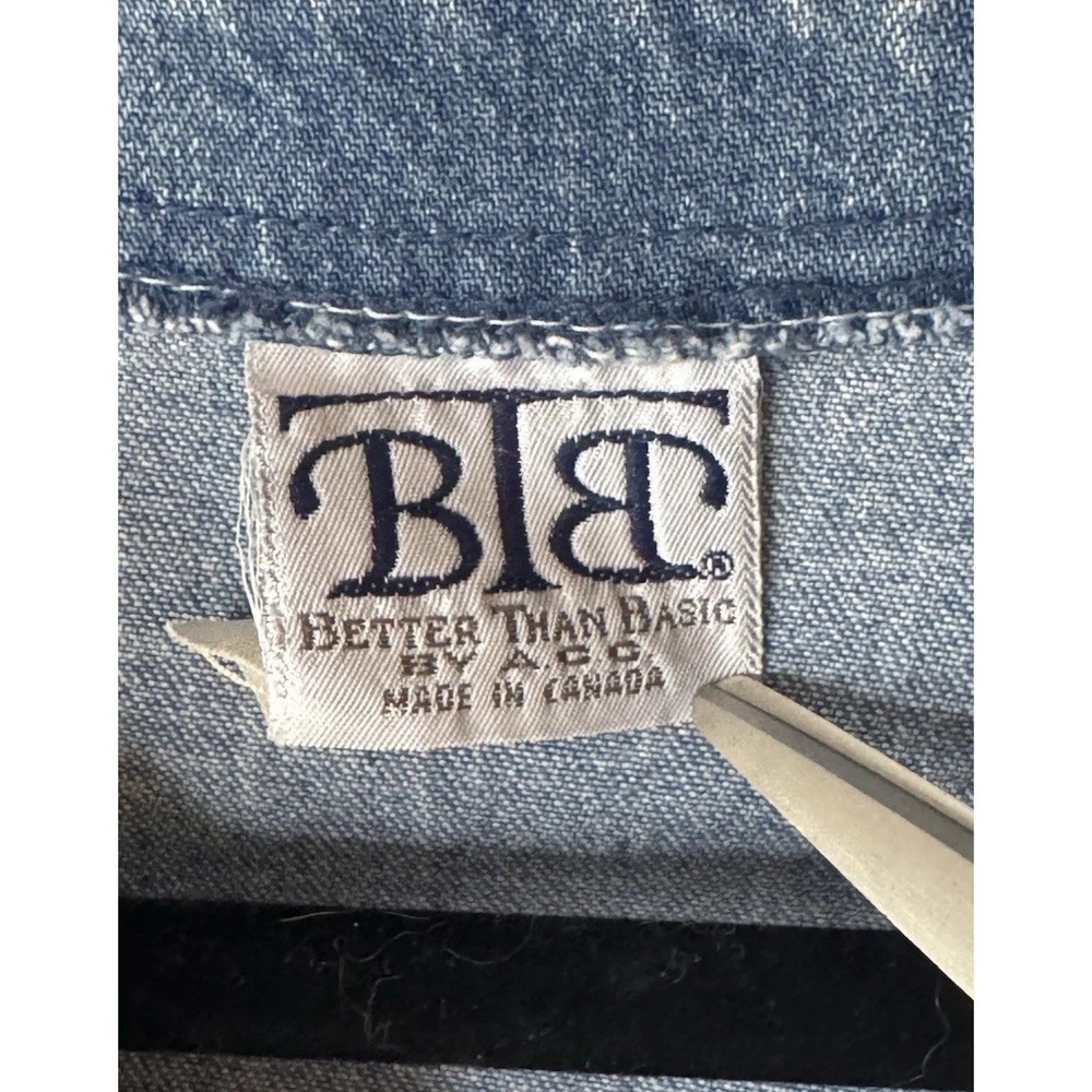 Vintage BTB Better Than Basic Button Front Denim … - image 5